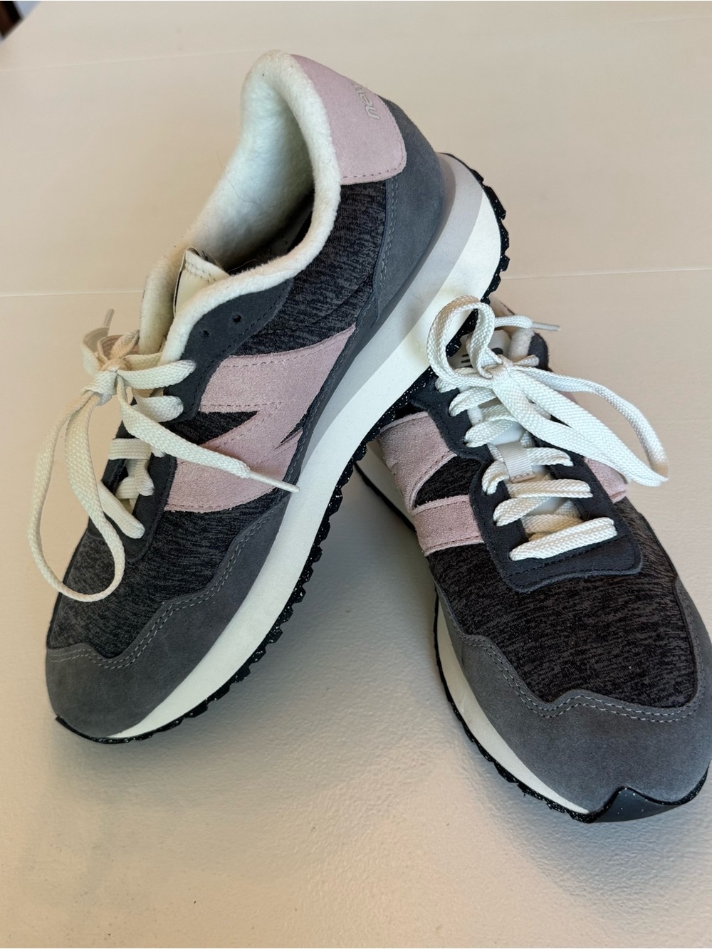 New Balance 237 Women's Pink and Gray Retro Runner Sneakers size 10